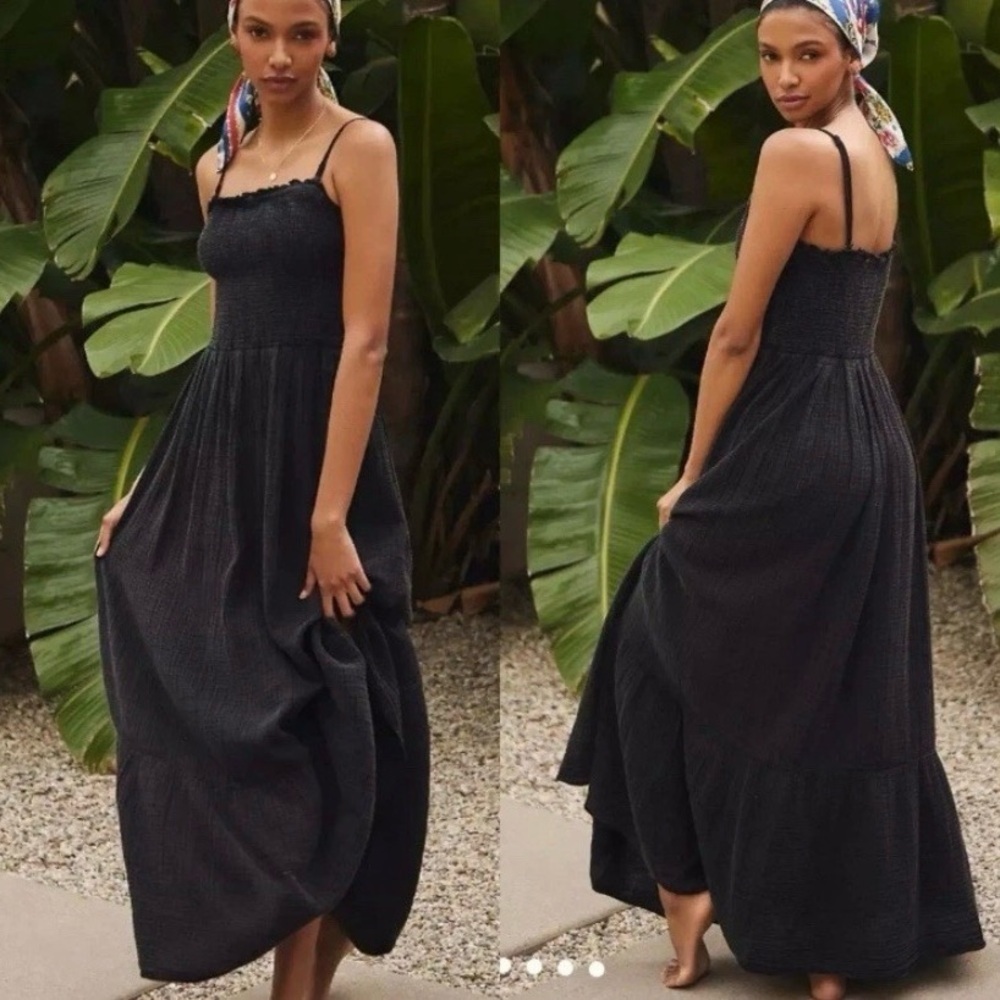 By Anthropologie Black Marisol Dress
